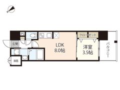 S－RESIDENCE空港通りawesomeの間取り画像