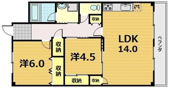 エリセオびわ湖（ベルヴィ55）の間取り画像