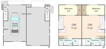 Warehouse五十子（ガレージハウス）の間取り画像