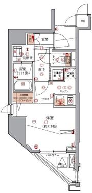 ハーモニーレジデンス錦糸町#001の間取り画像