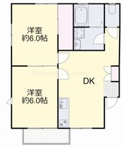 コーポ洋ランFの間取り画像