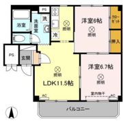 グランデュール高柳 A棟の間取り画像