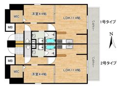 ロイジェント玉川の間取り画像