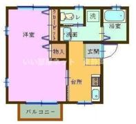 グランブルー北安東B棟の間取り画像
