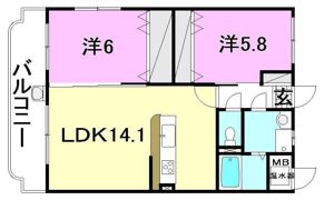 ユーミー栗林の間取り画像