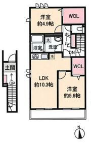 Contrail2（コントレイル2）の間取り画像