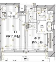レガリス高円寺Ⅱの間取り画像