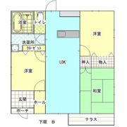 下堀貸家の間取り画像