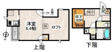 CB川越フーガの間取り画像