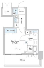 パークアクシス四ツ橋の間取り画像