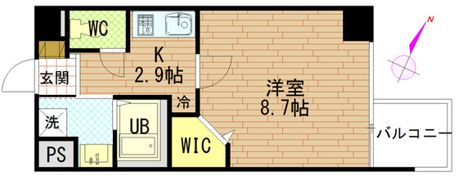 グラビスコート広島駅前通りの間取り画像