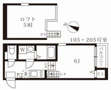 ユースター川名の間取り画像