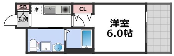 コンチネンタル東小橋の間取り画像