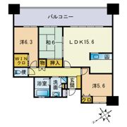 ル・サンク千早ツインビューの間取り画像