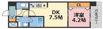 スプランディッド難波Ⅲの間取り画像