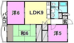 シャルマン市坪の間取り画像
