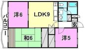 シャルマン市坪の間取り画像