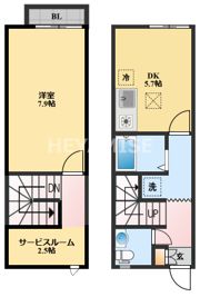 リースランド古賀島 B棟の間取り画像