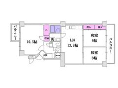 バルミーパーク横川の間取り画像