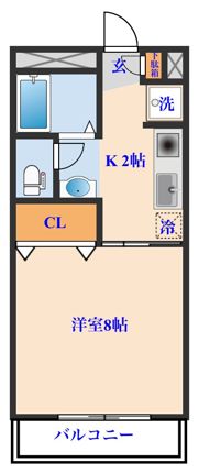 ヱビスヤパークサイドの間取り画像