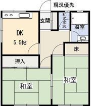 コスモハイツの間取り画像