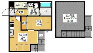 Grandtic R.I青崎の間取り画像