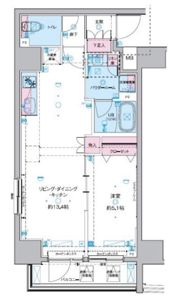 GENOVIA 東神田 green veilの間取り画像