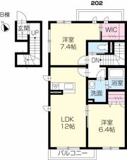 プロヌーブ名東B棟の間取り画像
