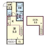 ステラ西熊本Ⅱの間取り画像