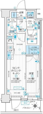デュオステージ浦和岸町の間取り画像