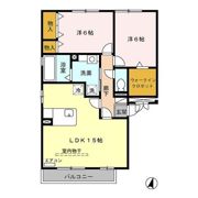 ウィスタリア Cの間取り画像