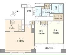 クリオレミントンハウス恵比寿の間取り画像