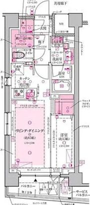 クレヴィア日本橋の間取り画像