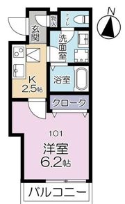 エスパシオン中野B棟の間取り画像