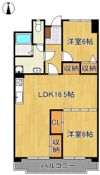 皇后崎スカイマンション 705号室の間取り画像