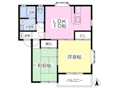 シャンポールフクダの間取り画像