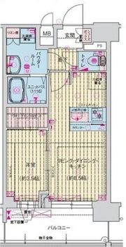 プレサンス大正エミナンスの間取り画像