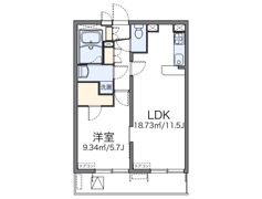レオパレスCalm片倉の間取り画像