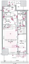 ジオタワー大阪十三の間取り画像