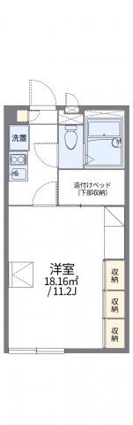 レオパレスグロリアスⅢの間取り画像