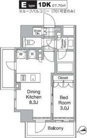 レジディア目黒Ⅳの間取り画像