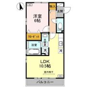 D-Room中川原の間取り画像