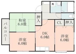 パーチェ江津Aの間取り画像