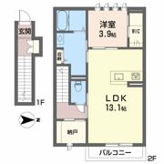 リバーサ道後桜館の間取り画像