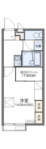 レオパレス梅の里の間取り画像
