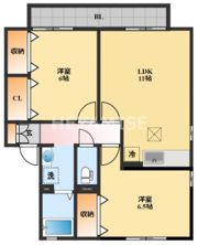 コンフォール竹松Ⅲ棟の間取り画像