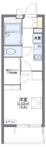 レオパレス谷中の間取り画像