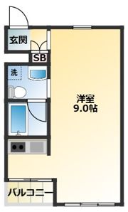 ウェルス吉田の間取り画像