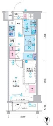 セジョリ池袋本町の間取り画像
