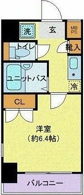 メインステージ門前仲町の間取り画像